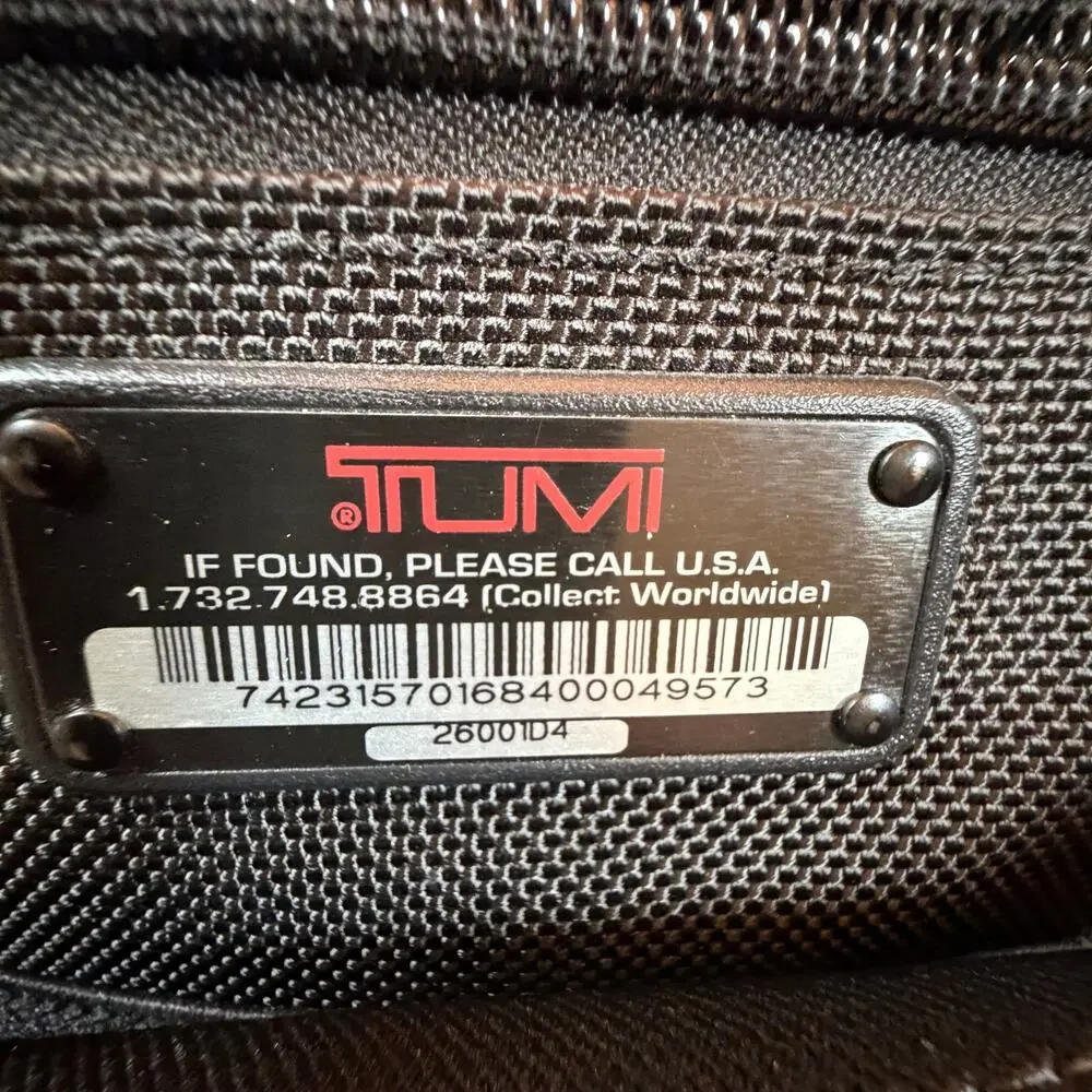 TUMI Alpha Compact Laptop Briefcase Black 15”x11” - Excellent Condition